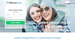 Desktop Screenshot of lesbiansinglesplace.com